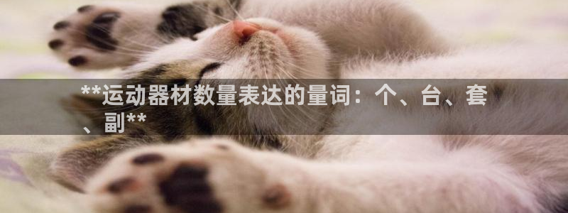意昂3代理：**运动器材数量表达的量词：个、台、套

